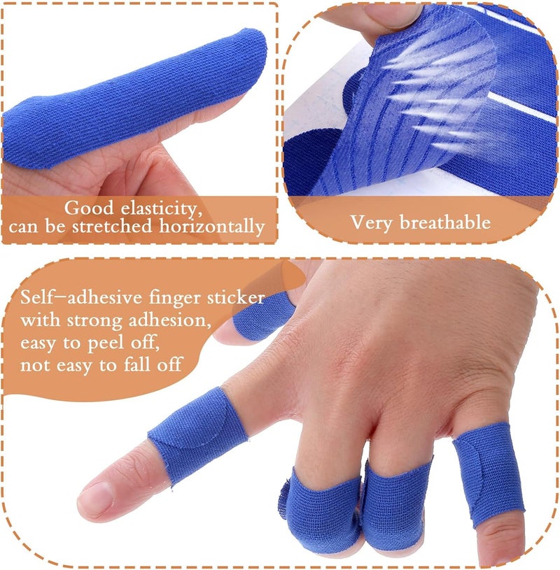 Larrel 100PCS Bowling Tape, 2.8x7.5cm/1.1x3inch Bowling Finger Tape, 4 Colors Bowling-Ball Thumb Tapes, Bowler Protective Tapes for Women and Men, Bowling-Accessories for Bowlers Exercise Sport - Image 4
